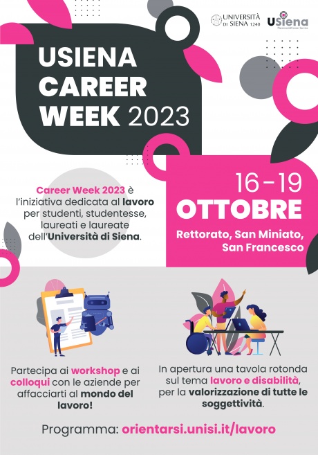 Siena, Career Week 2023: oltre 50 aziende in Ateneo per una settimana di&nbsp;appuntamenti