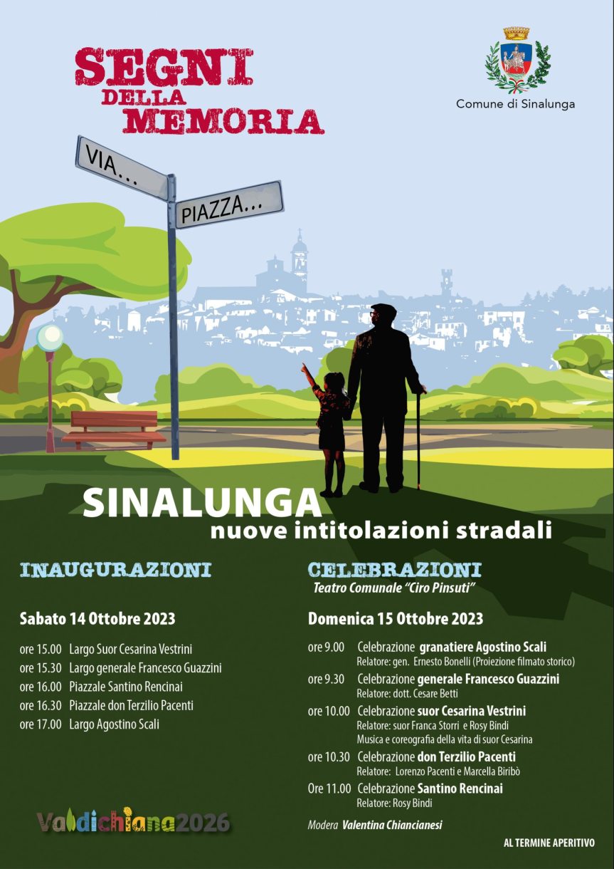 Provincia di Siena: ‘Segni della Memoria’, Sinalunga dedica piazze e vie alla memoria di persone care alla&nbsp;comunità