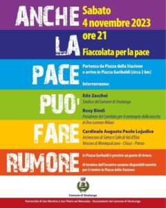 Provincia di Siena: Sinalunga, stasera 04/11 il Cardinal Lojudice presente all’iniziativa “Anche la pace può fare&nbsp;rumore”