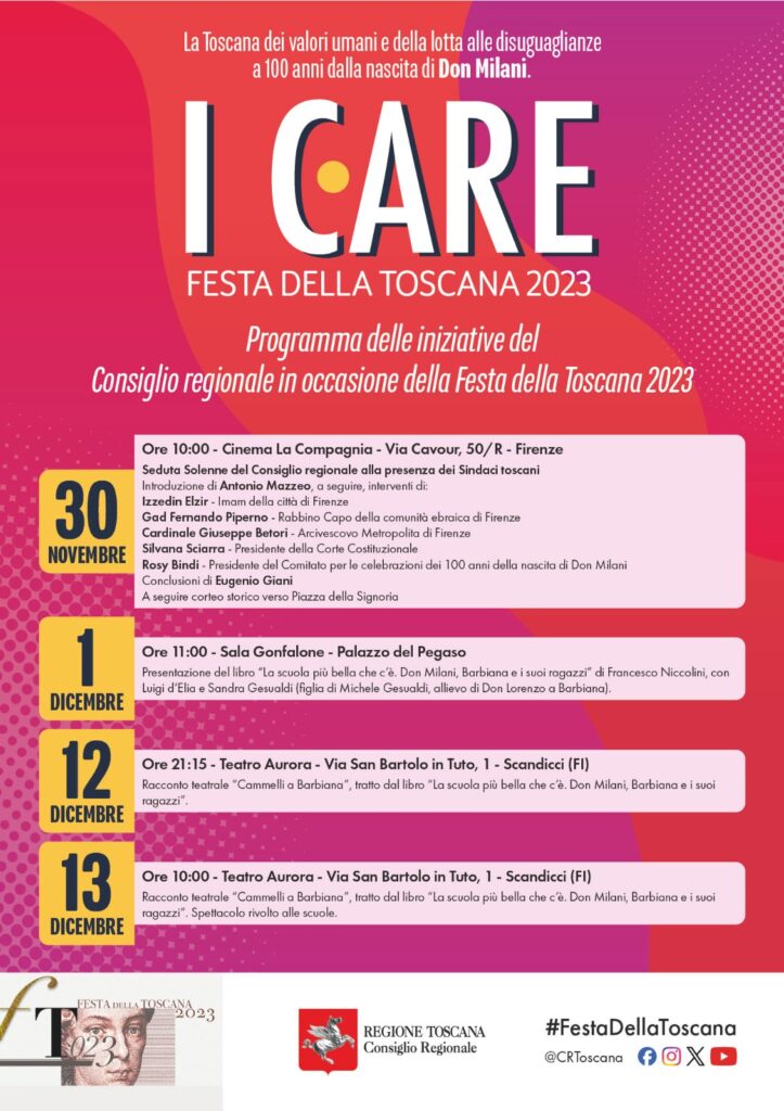 Siena: Festa della Toscana, Ciacci rappresenterà il&nbsp;Comune