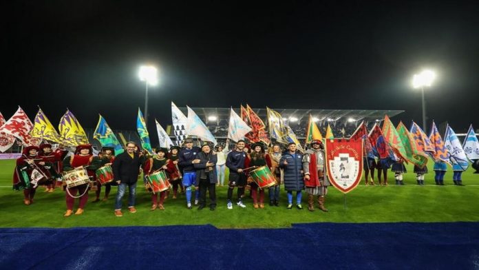 Palio di Fucecchio: Il Palio presente alla partita del cuore di sabato scorso18/11 allo stadio di&nbsp;Empoli
