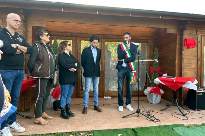 Provincia di Siena, Parco delle More di Cuna: inaugurata casetta di legno per ricordare Riccardo&nbsp;Papini