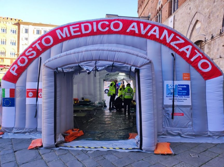 Siena: La Centrale operativa 118 Siena-Grosseto ha il nuovo Posto Medico Avanzato per le&nbsp;maxiemergenze