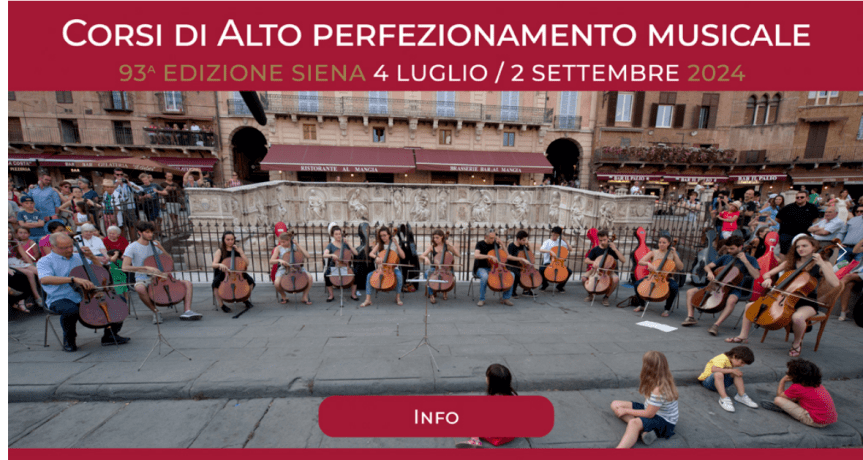 Siena: Accademia Chigiana, al via la 93esima edizione dei corsi di alto perfezionamento&nbsp;musicale