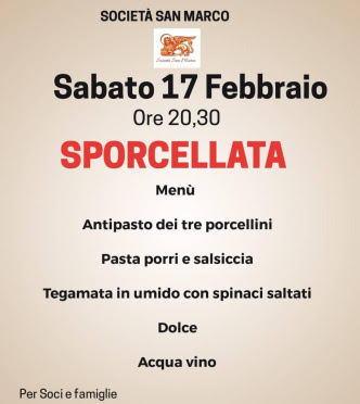 Siena, Contrada della Chiocciola: 17/02&nbsp;Sporcellata