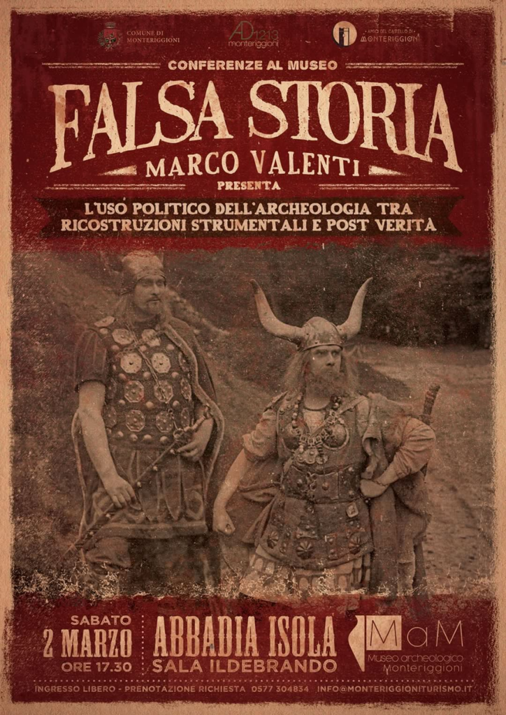 Siena: Al Museo archeologico di Monteriggioni la conferenza sull’uso politico dell’Archeologia