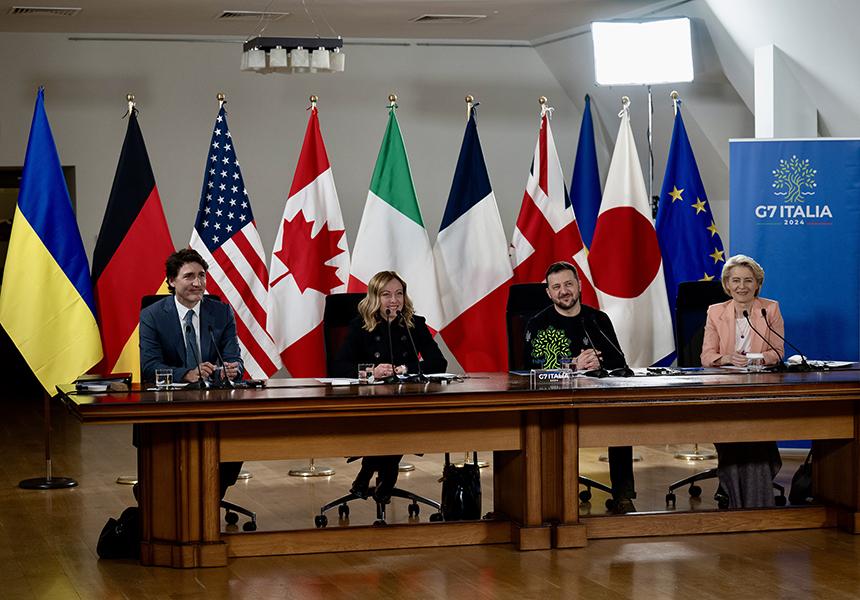 italia: Il Presidente Meloni presiede la prima riunione dei Capi di Stato e di Governo G7 sotto Presidenza&nbsp;italiana