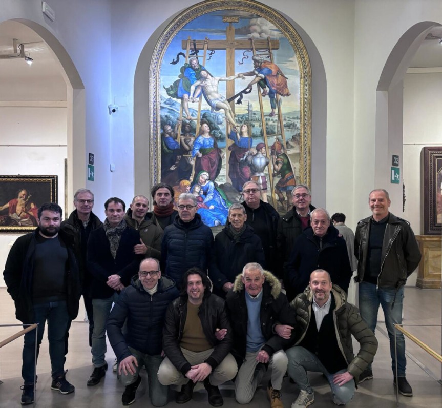 Palio di Siena: Il Comitato Amici del Palio in visita alla Pinacoteca