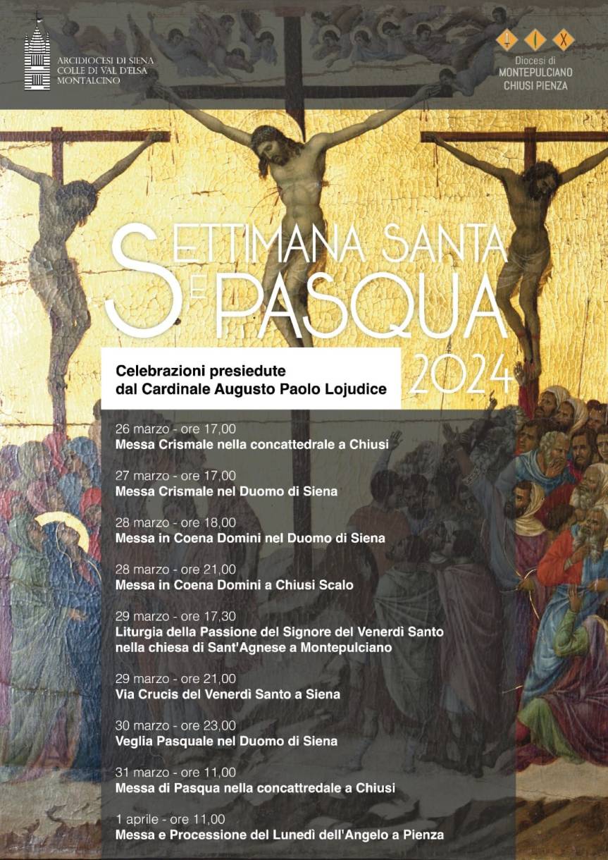 Siena: Settimana Santa e Pasqua 2024, ecco il programma delle celebrazioni del cardinale&nbsp;Lojudice
