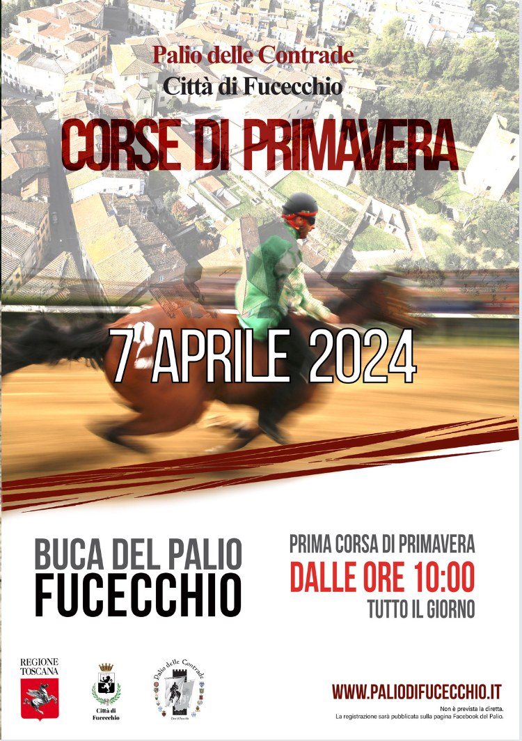 Palio di Fucecchio: Corse a Fucecchio, domenica  07/04 69 cavalli in dieci&nbsp;batterie