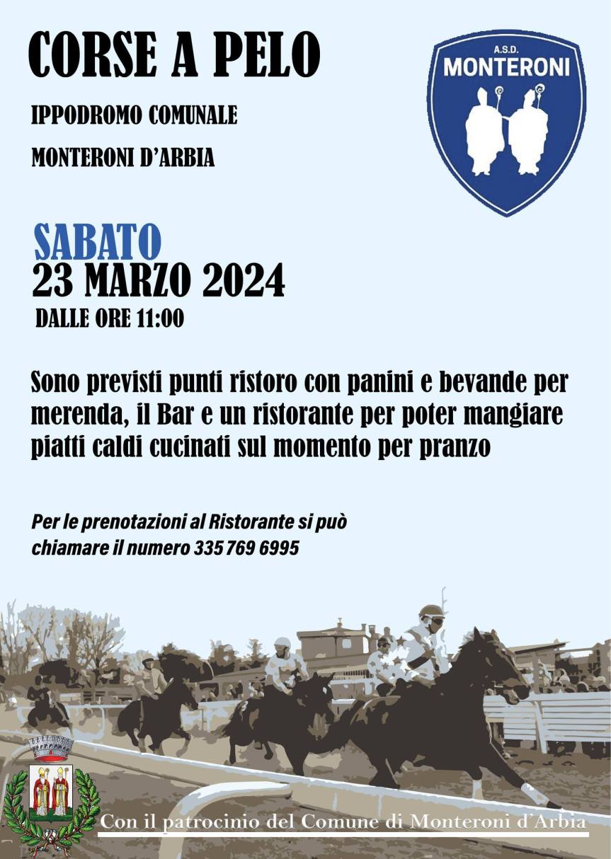 Corse in Provincia:  ecco le 8 corse in programma  sabato 23/03 a Monteroni&nbsp;d’Arbia