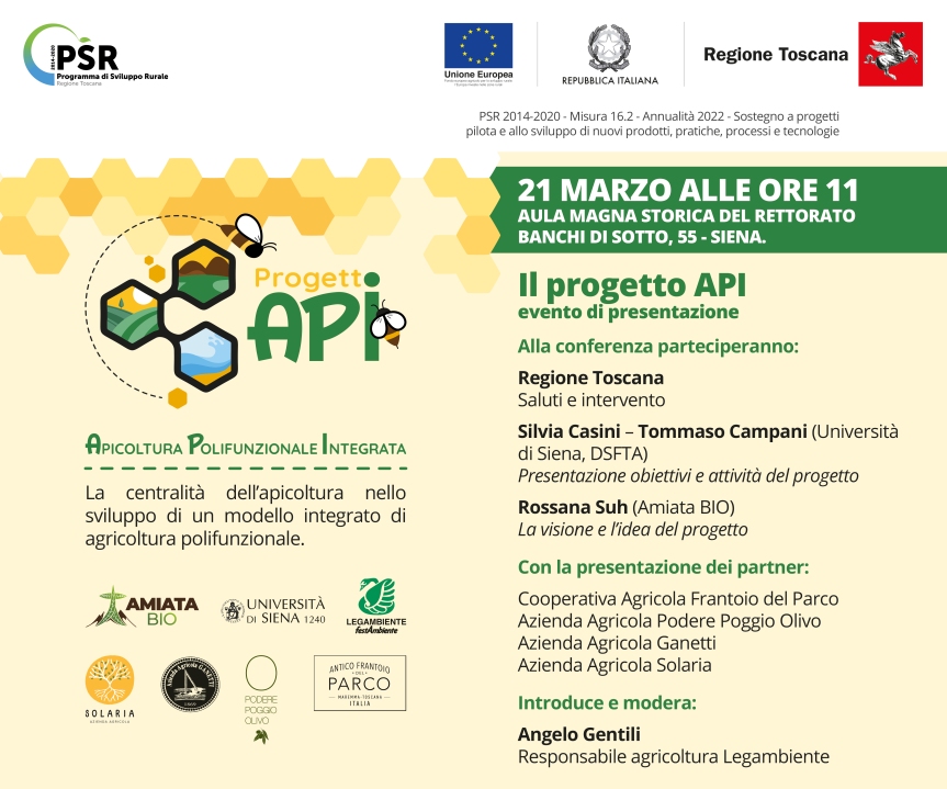 Siena: “API – Agricoltura Polifunzionale Integrata”, il progetto presentato in città