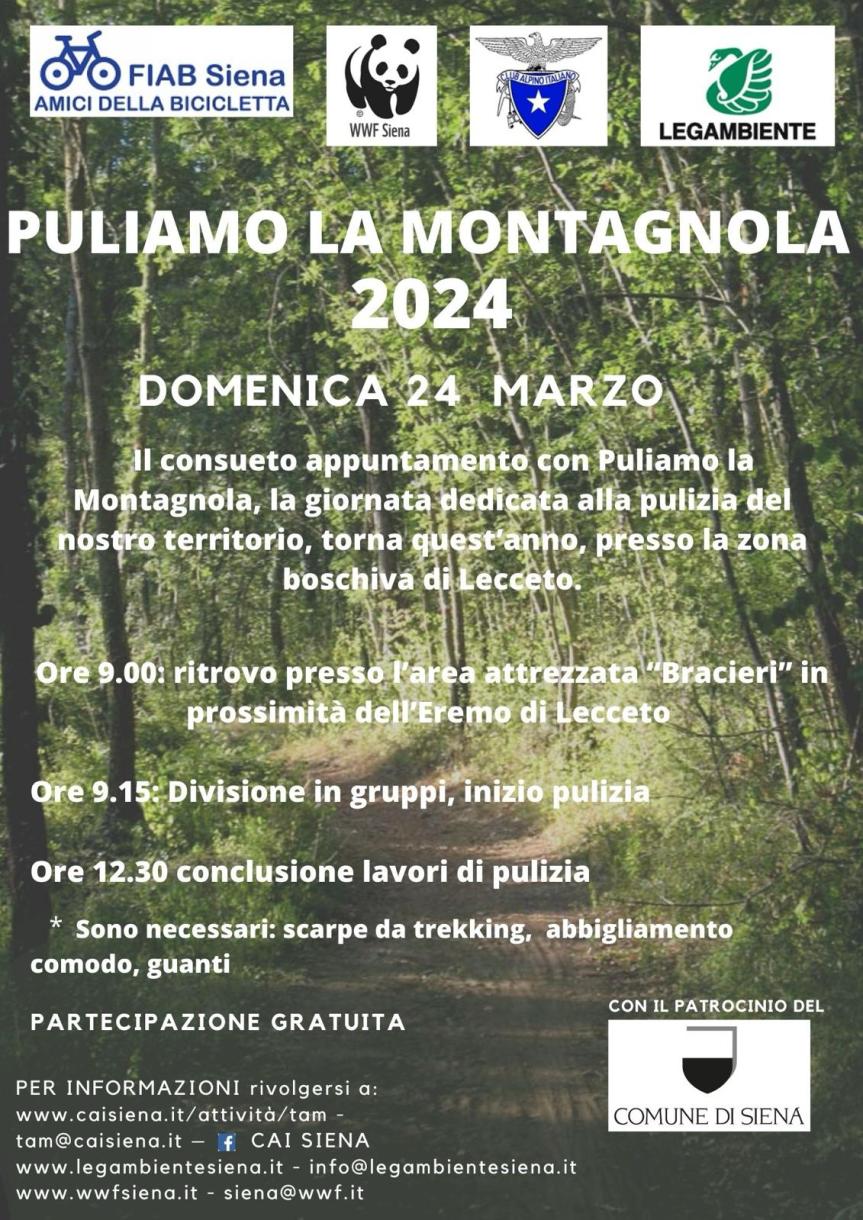 Siena: Club alpino italiano, i volontari “spazzini” puliscono la Montagnola