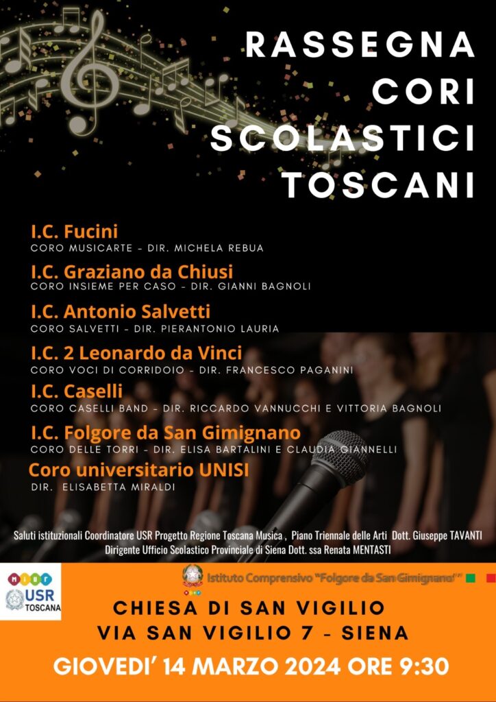 Siena: Nella chiesa di San Vigilio la prima Rassegna dei cori scolastici senesi