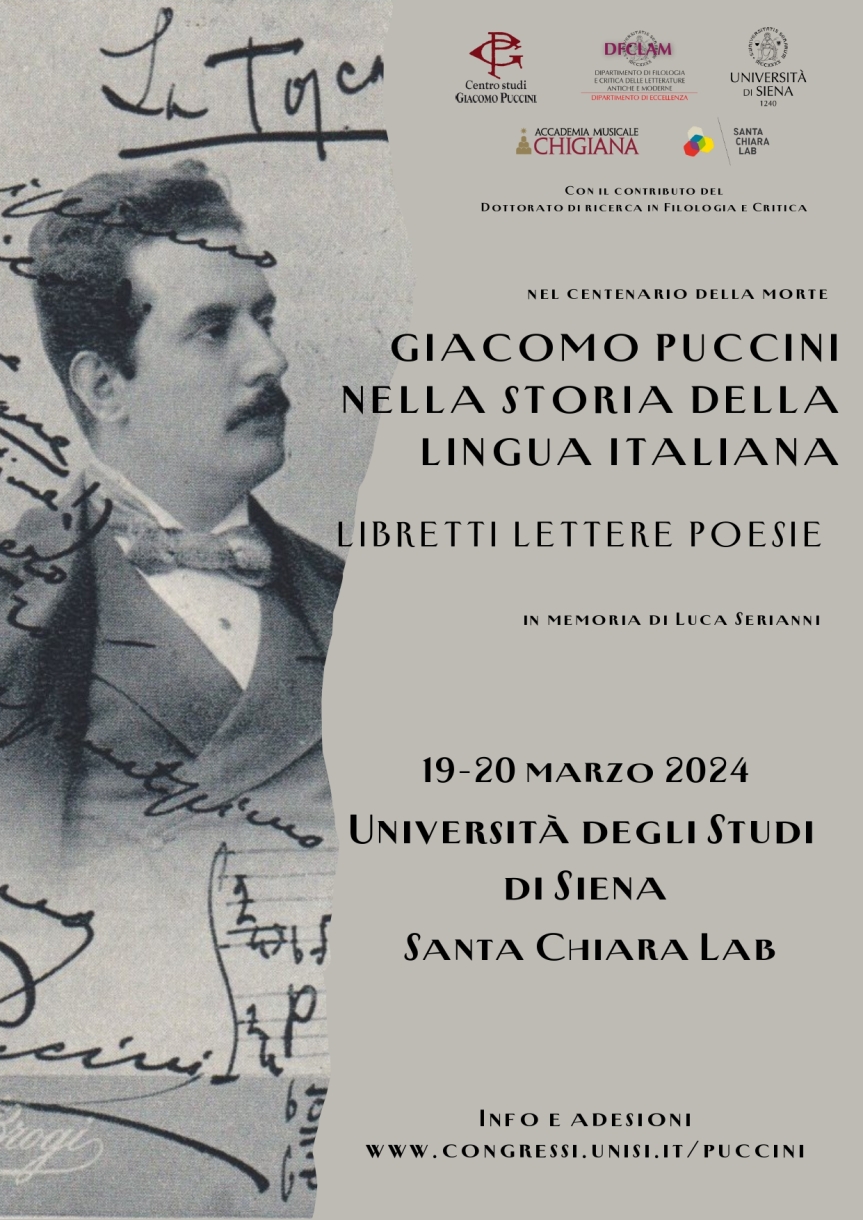 Siena: In città il convegno “Giacomo Puccini nella storia della lingua italiana: libretti, lettere, poesie”