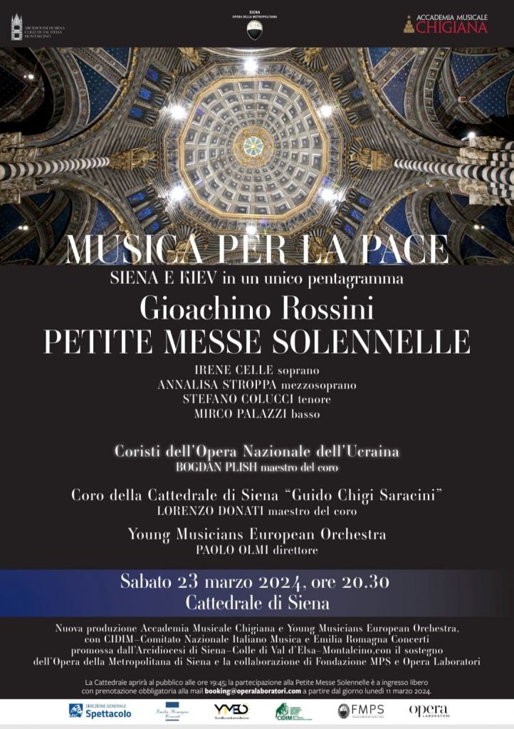 Siena: alla città l’inno alla pace. L’Orchestra nazionale dell’Ucraina incanta le navate del Duomo