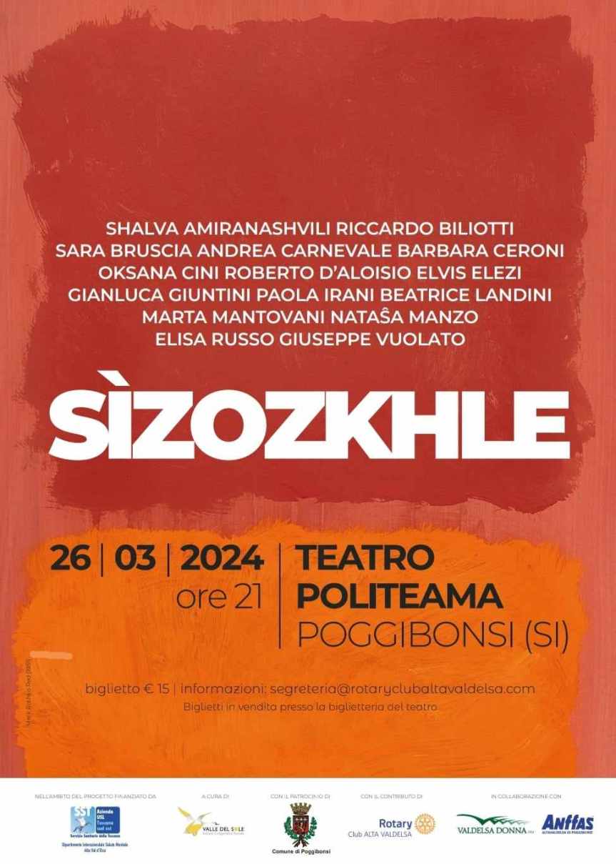 Provincia di Siena: Al Politeama di Poggibonsi il nuovo spettacolo dell’Area SMA Colle Val&nbsp;d’Elsa