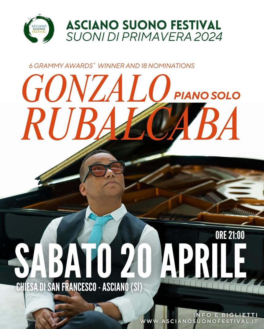 Provincia di Siena: Ad Asciano il concerto della star cubana del jazz Gonzalo&nbsp;Rubalcaba