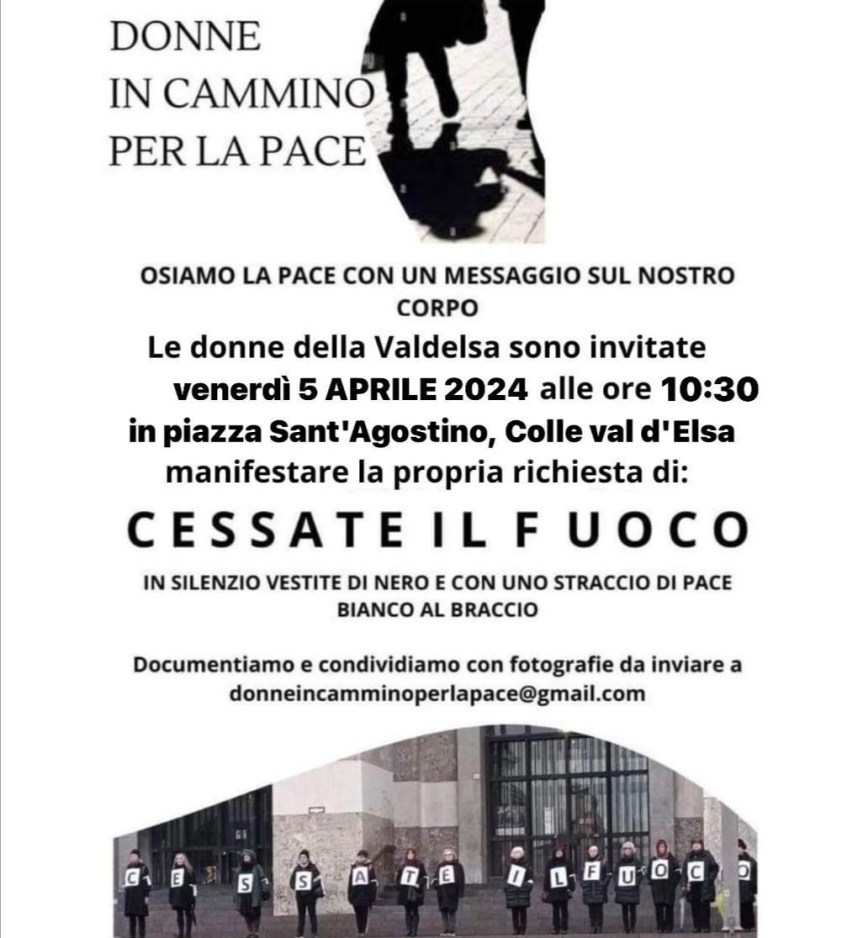 Provincia di Siena: A Colle Val d’Elsa torna il flashmob contro le&nbsp;guerre