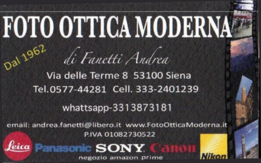 Benvenuto al nostro nuovo sponsor: Foto Ottica Moderna di Fanetti&nbsp;Andrea