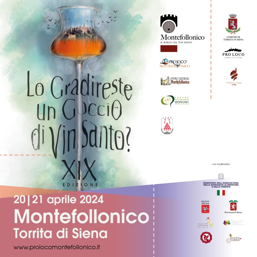Provincia di Siena: Degustazioni, mercato e visite guidate, a Montefollonico torna “Lo gradireste un goccio di vin&nbsp;santo?”