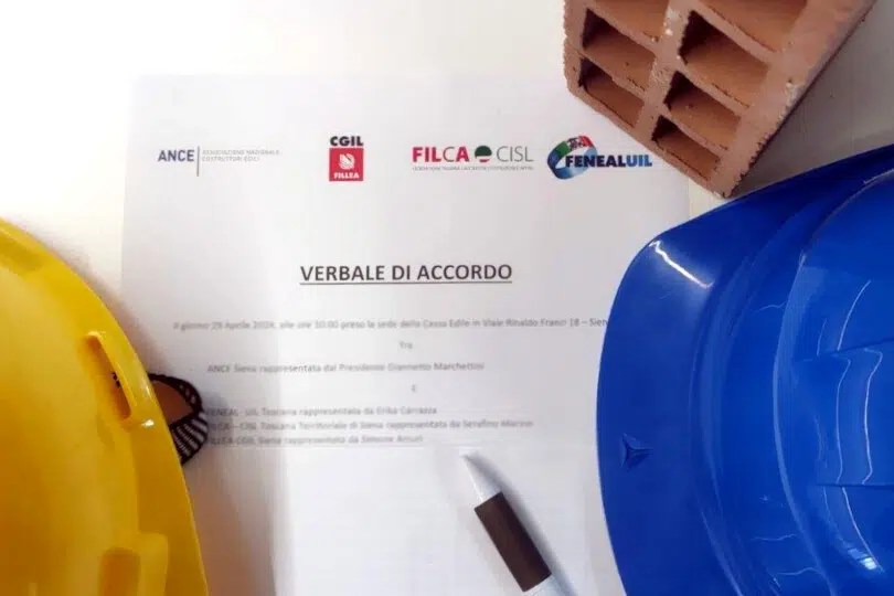 Siena: Accordo tra Cassa Edile  e sindacati Cgil, Cisl e&nbsp;Uil