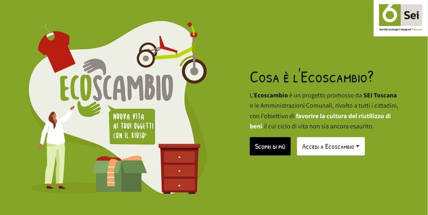 Provincia di Siena, A Sovicille si rinnova l’Ecoscambio online: così cresce l’impegno per ambiente ed economia circolare