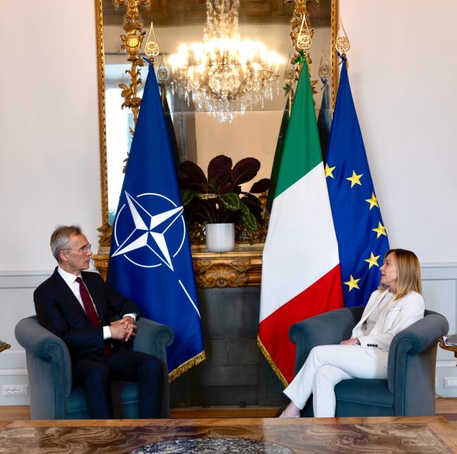 Italia: Incontro con il Segretario generale della NATO
