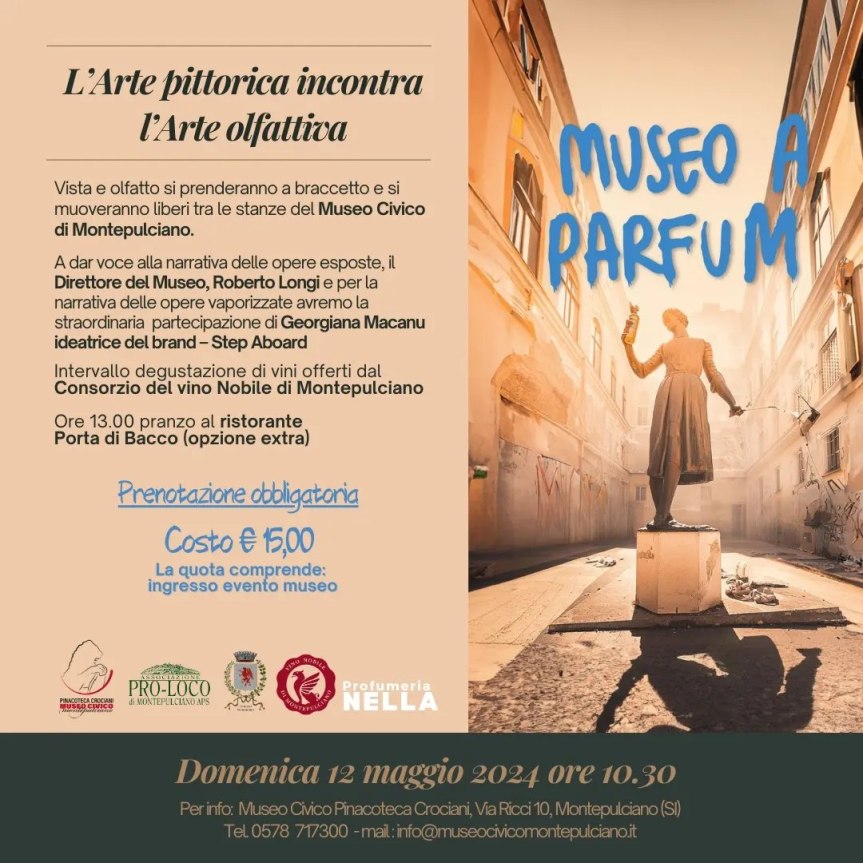 Provincia di Siena: Montepulciano, nella pinacoteca Crociani l’arte pittorica incontra quella olfattiva in “Museo a parfum”