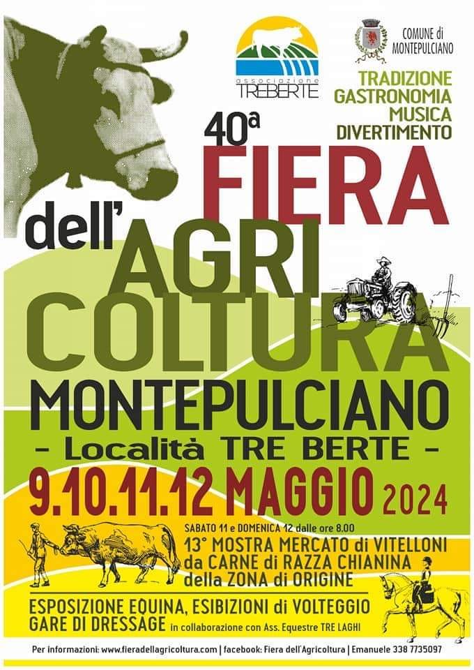 Provincia di Siena: Montepulciano, torna la 40° Fiera dell’Agricoltura