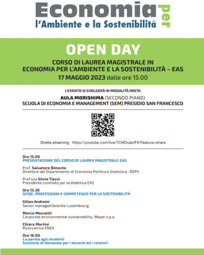Siena: UniSi, Corso di Laurea in Economia per Ambiente e Sostenibilità che guarda al futuro