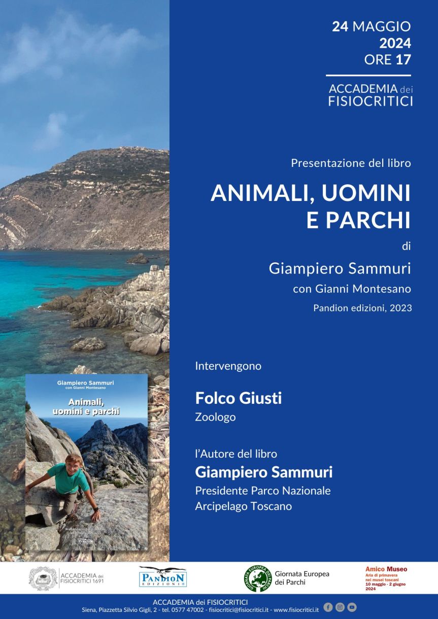 Siena: All’Accademia dei Fisiocritici la presentazione del libro “Animali, uomini e&nbsp;parchi”