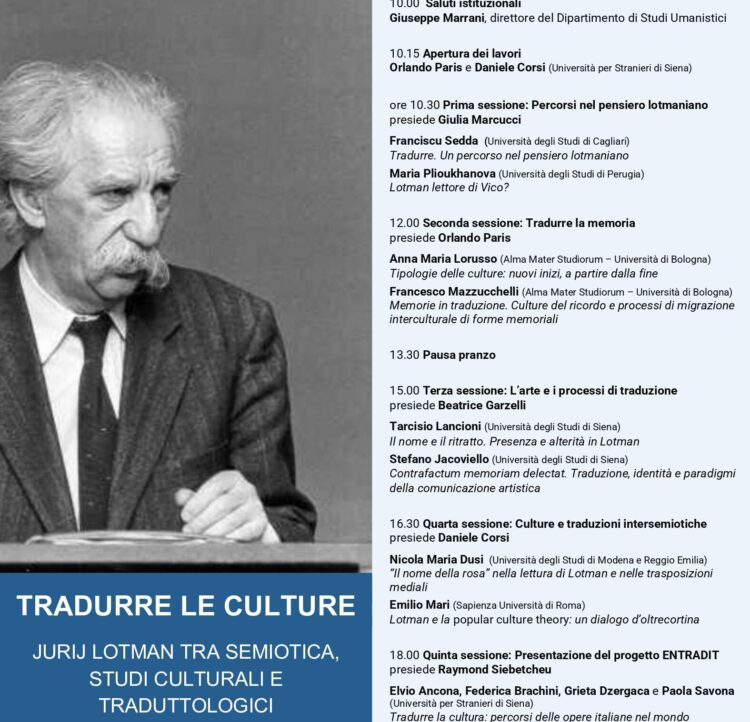 Siena: “Tradurre le culture”, seminario su Jurij Lotman all’Università per Stranieri di Siena