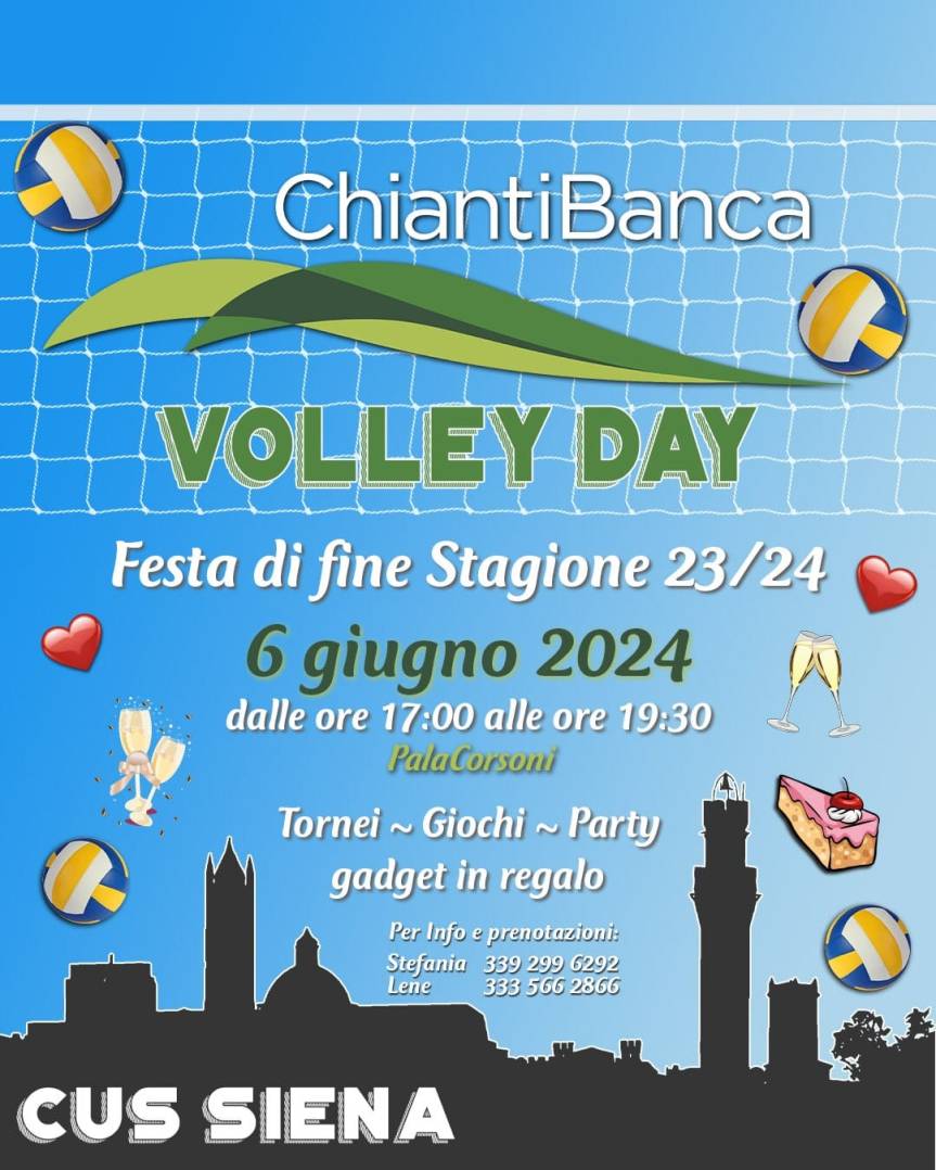 Siena: Volley Day, evento di fine anno del Cus Siena Volley&nbsp;femminile