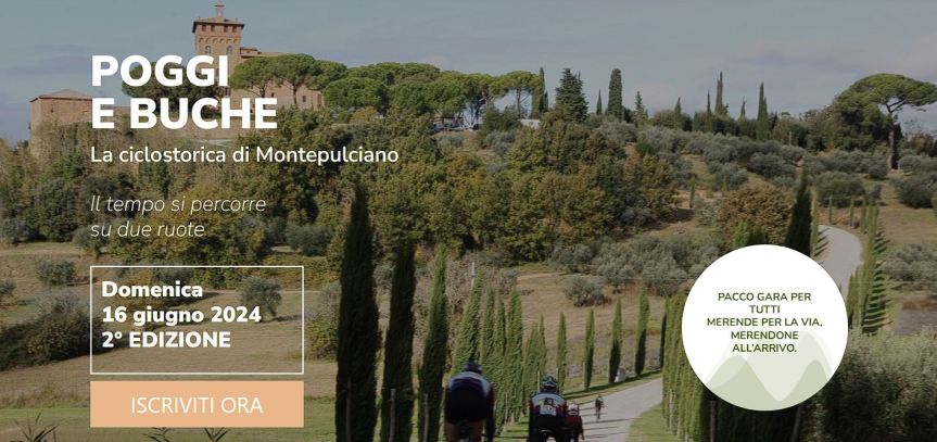 Provincia di Siena: “Poggi e buche”, torna la ciclostorica di Montepulciano
