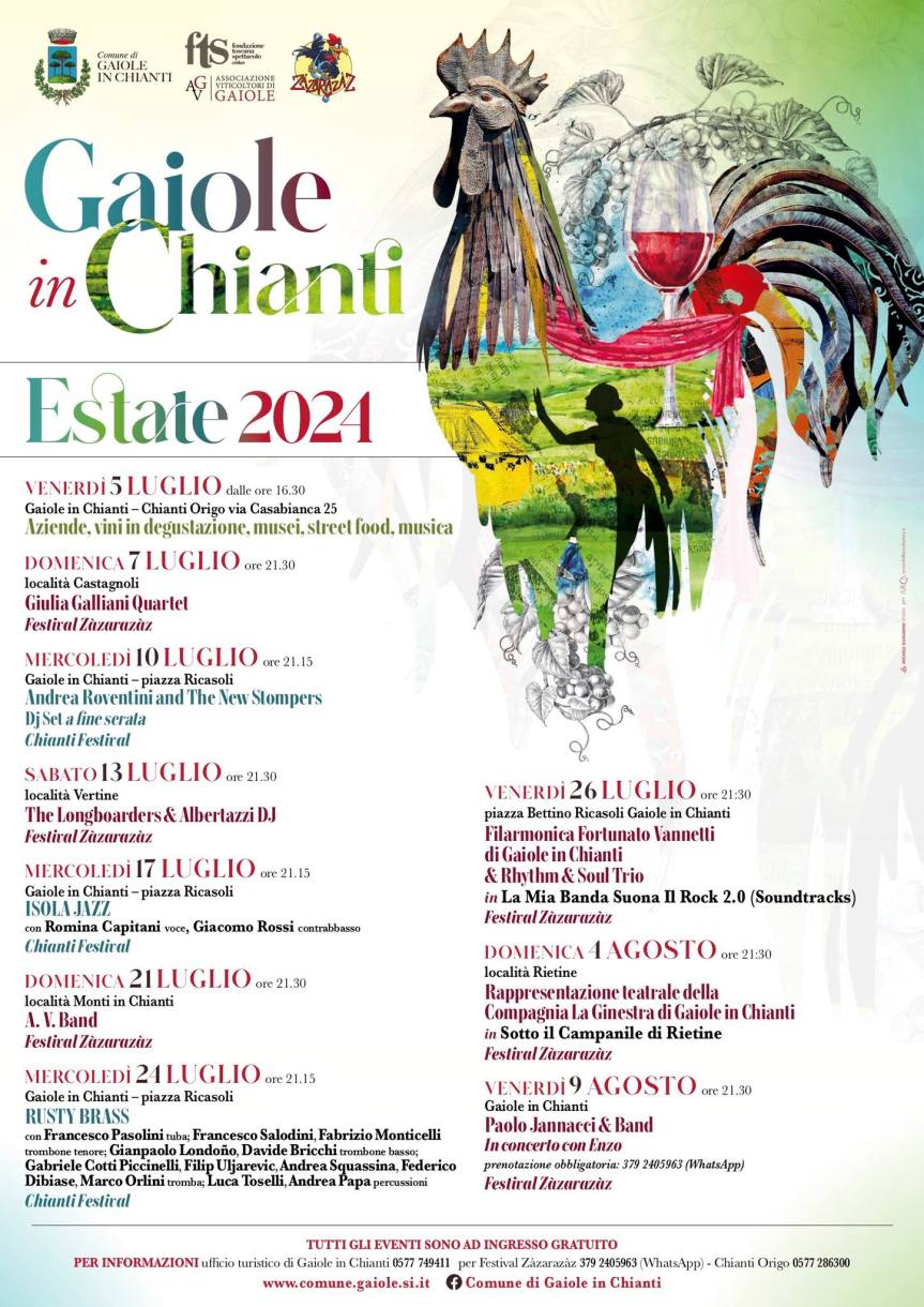 Provincia di Siena, Gaiole in Chianti: il cartellone degli eventi&nbsp;estivi