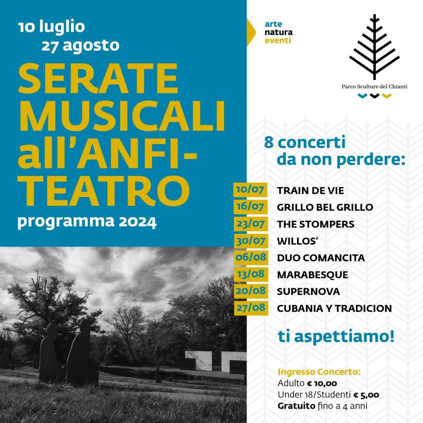 Provincia di Siena: Ultimo concerto estivo al Parco&nbsp;Sculture
