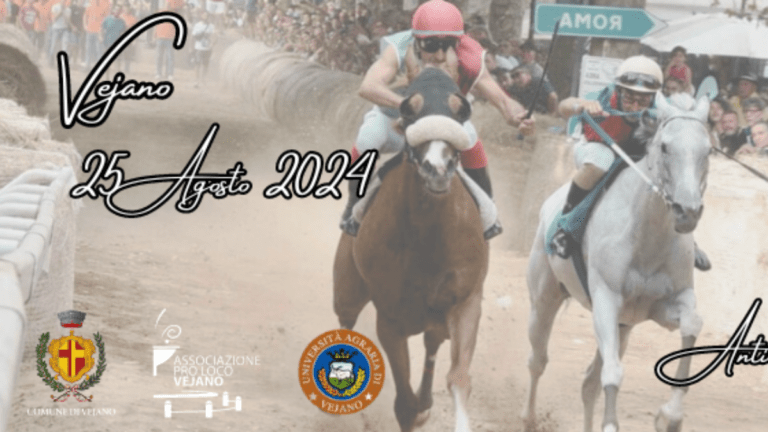 Palii: Cavalli, oggi 25/08 si corre il palio di&nbsp;Vejano
