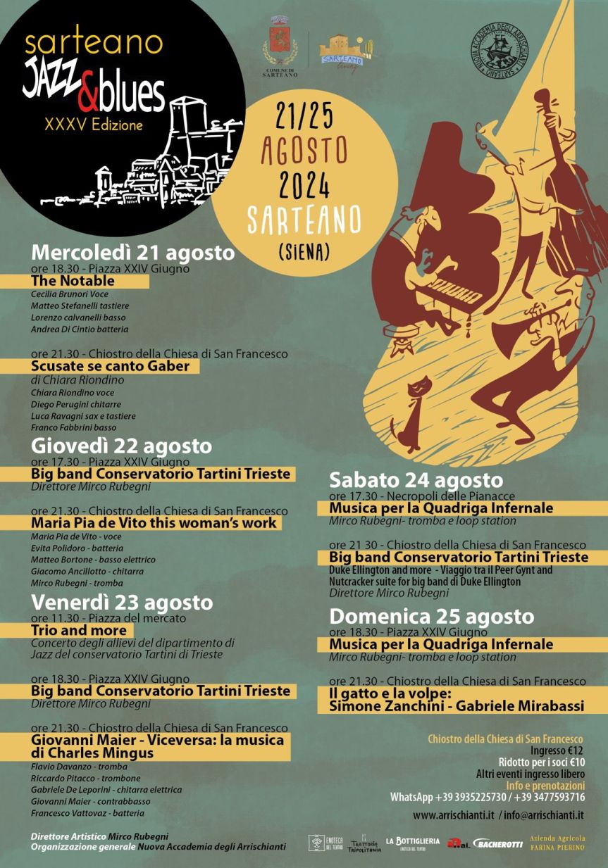 Provincia di Siena: Terza giornata per il Sarteano&nbsp;Jazz&Blues