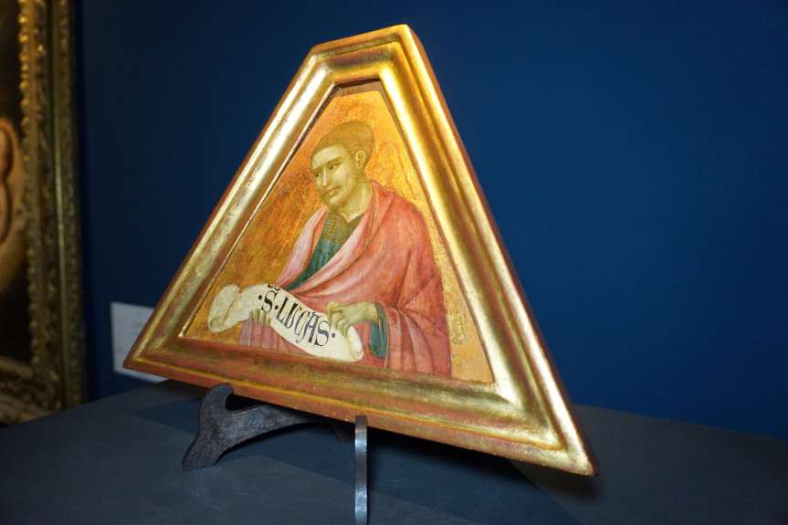 Provincia di Siena: Pienza, al museo Diocesano esposto il ‘San Luca’ di Lorenzetti. “Adesso sia ricomposto l’intero&nbsp;polittico”