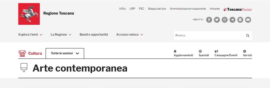 Toscana: Ecco la pagina online dedicata all’arte&nbsp;contemporanea