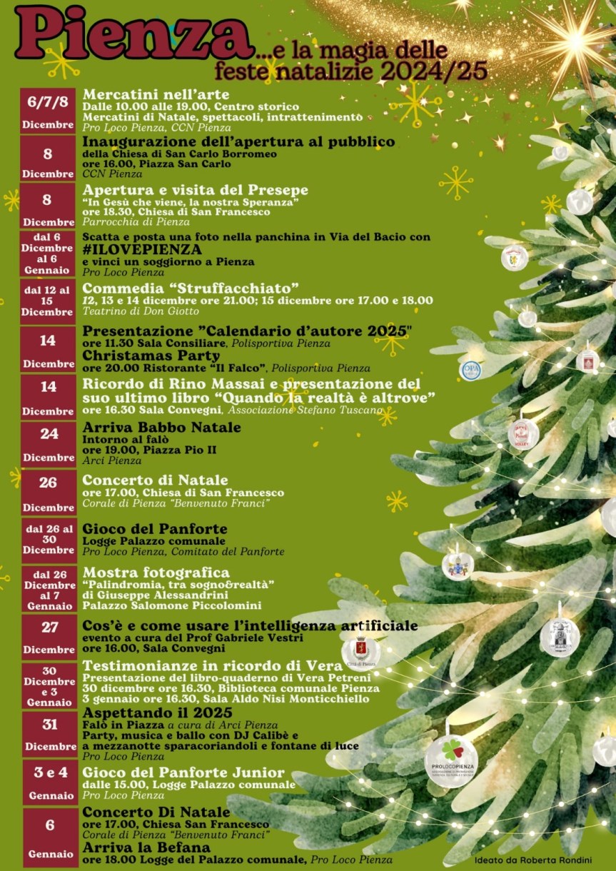 Provincia di Siena, Pienza: Con i mercatini natalizi, si apre il cartellone proposto per le feste di fine&nbsp;anno