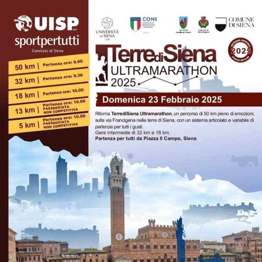 Siena: In mille per il decimo compleanno di Terre di Siena&nbsp;Ultramarathon