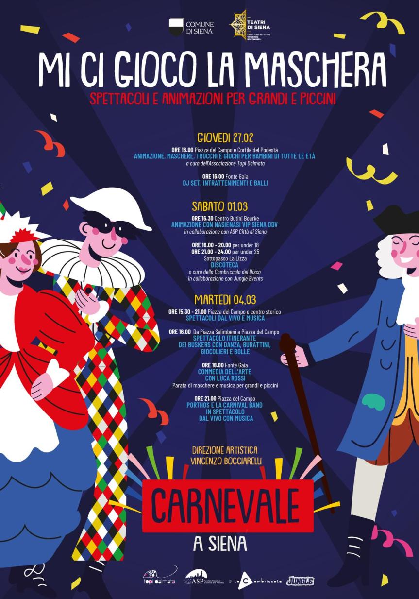 Siena: “Mi ci gioco la maschera”, la città festeggia il Carnevale&nbsp;2025
