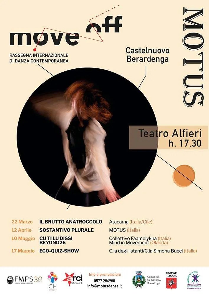 Provincia di Siena: “Move Off”, la rassegna di danza contemporanea al Teatro&nbsp;Alfieri