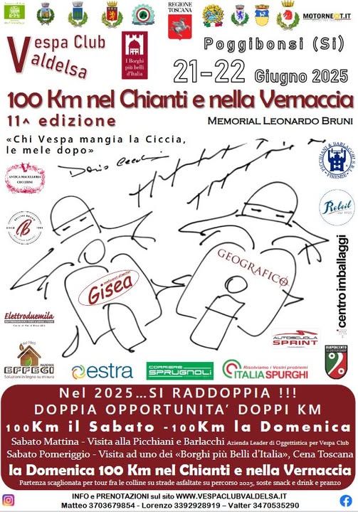 Provincia di Siena: In arrivo la 100Km nel Chianti e nella Vernaccia&nbsp;2025