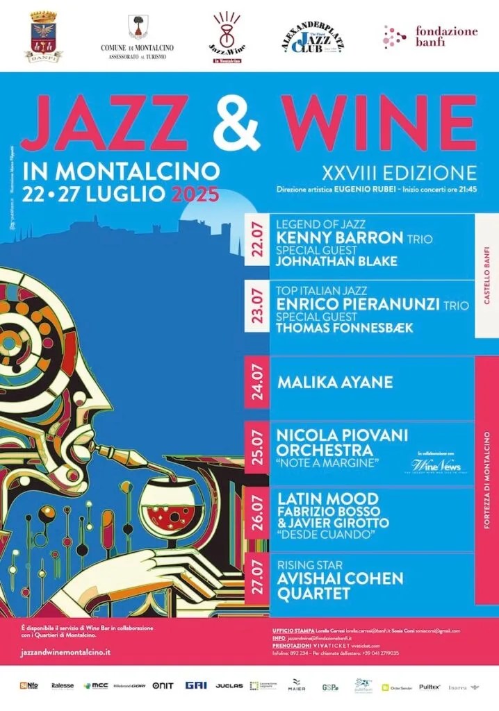 Provincia di Siena, Jazz & Wine in Montalcino: grandi artisti e calici di qualità in un’atmosfera&nbsp;magica