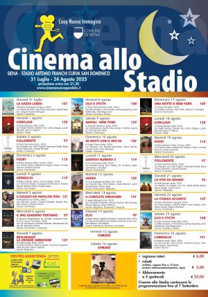 Siena: Cinema allo Stadio, la cooperativa non rispetta le richieste della commissione vigilanza: domani 31/07 nuovo&nbsp;sopralluogo
