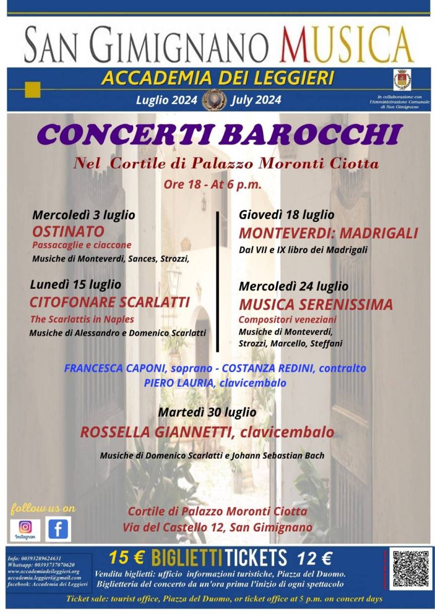 Siena: Accademia dei Leggieri, la malinconia di John Dowland ai concerti barocchi a San&nbsp;Gimignano