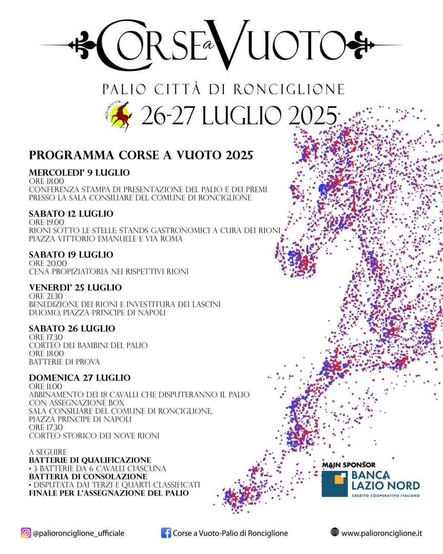 Corse a Vuoto: Ecco i probabili cavalli partecipanti il&nbsp;26-27/07